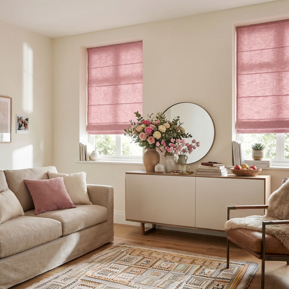 Sara Linen Roman Shade