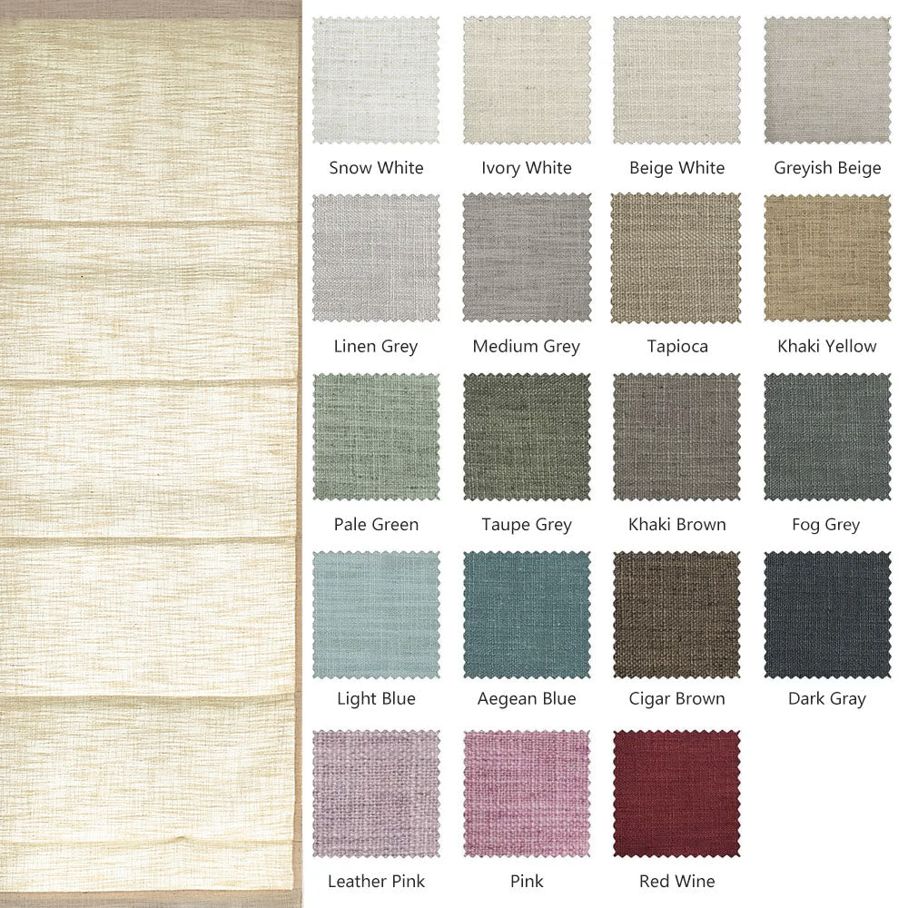 Sara Linen Roman Shade