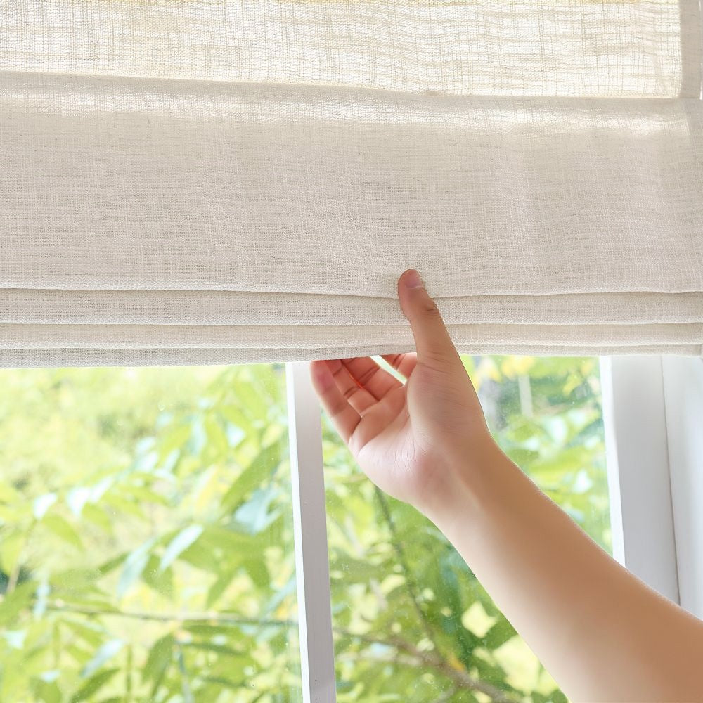 Sara Linen Roman Shade