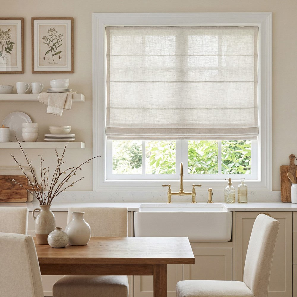 Sara Linen Roman Shade