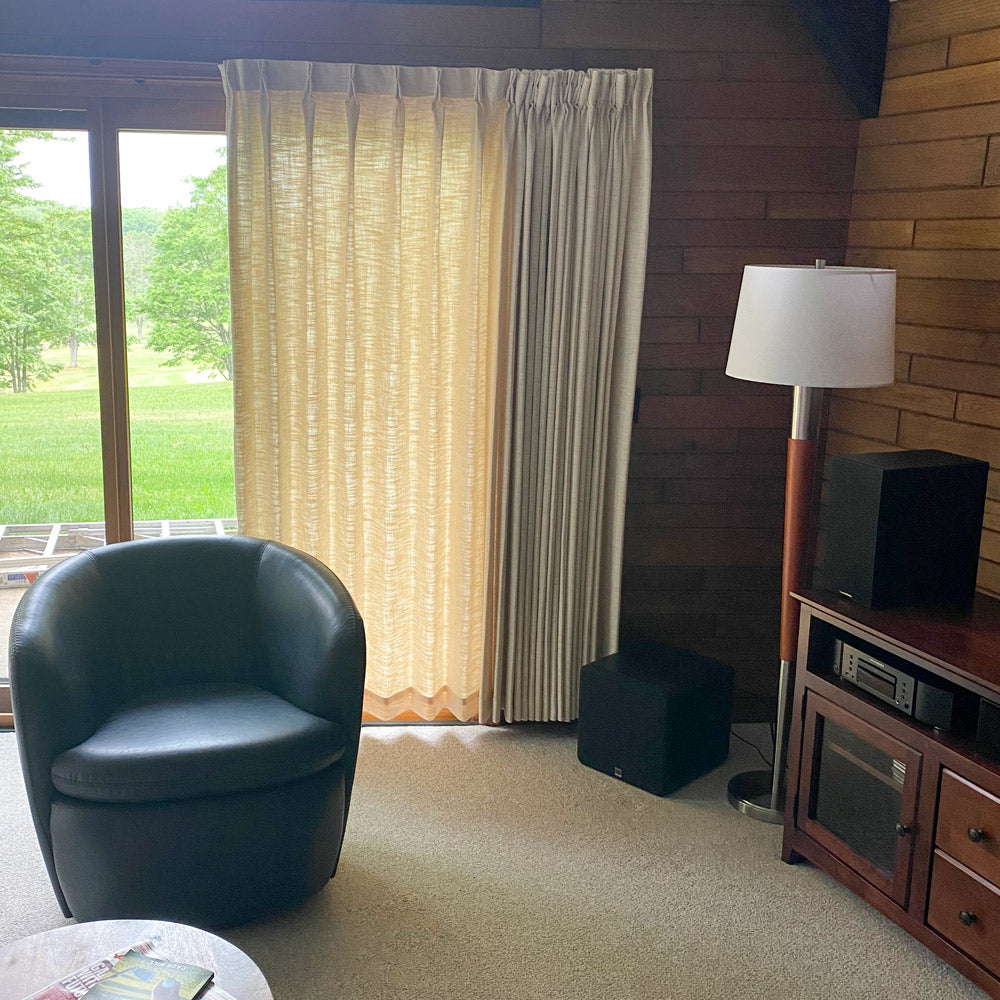 Sara Solid Linen Blend Curtains