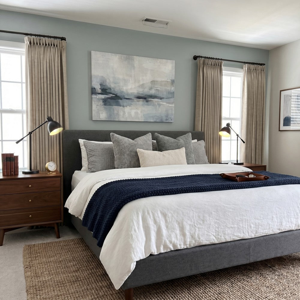 Sara Solid Linen Blend Curtains