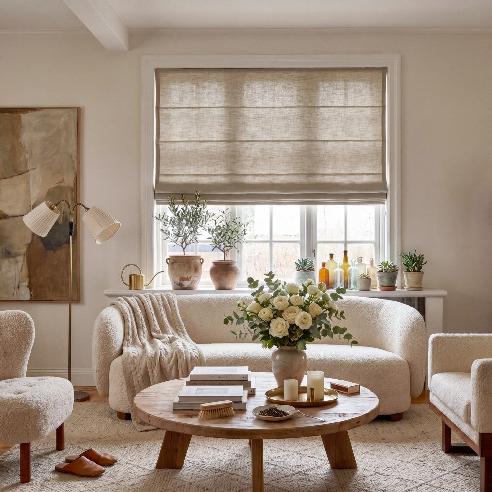 Sara Linen Roman Shade
