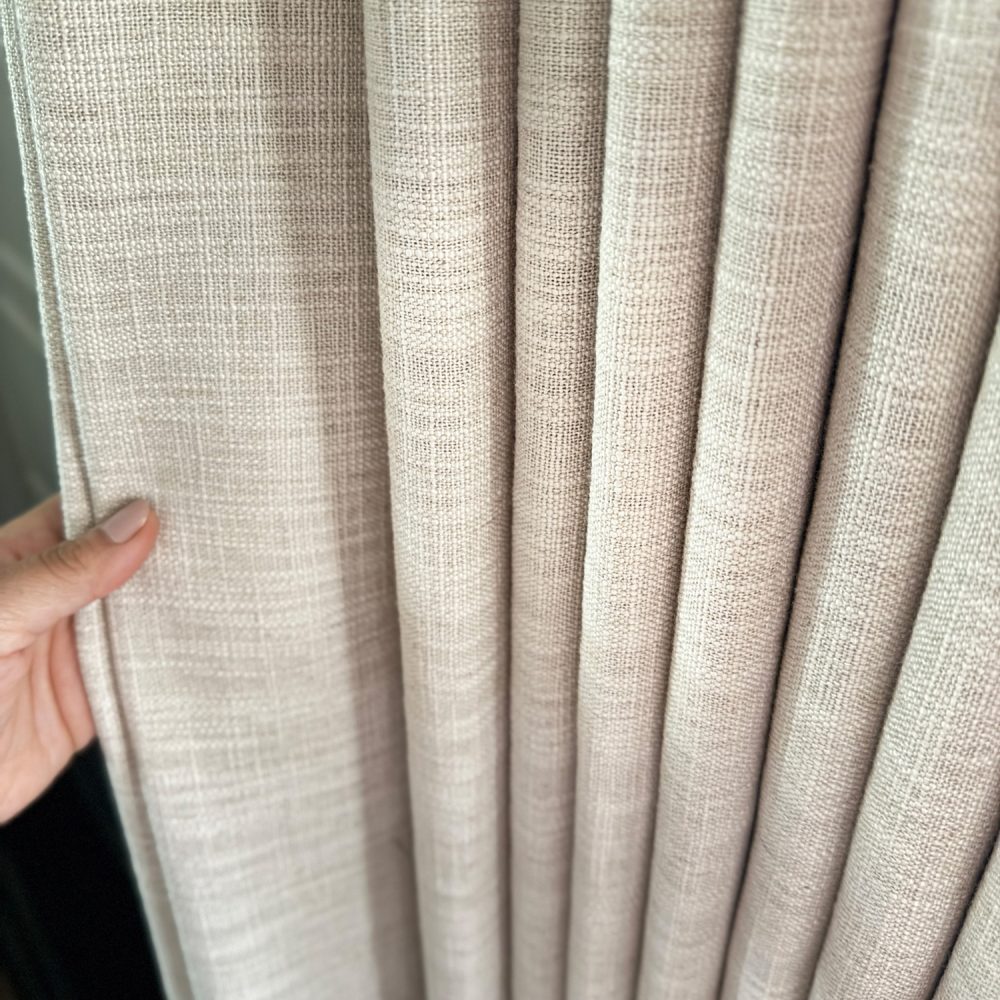 Sara Solid Linen Blend Curtains