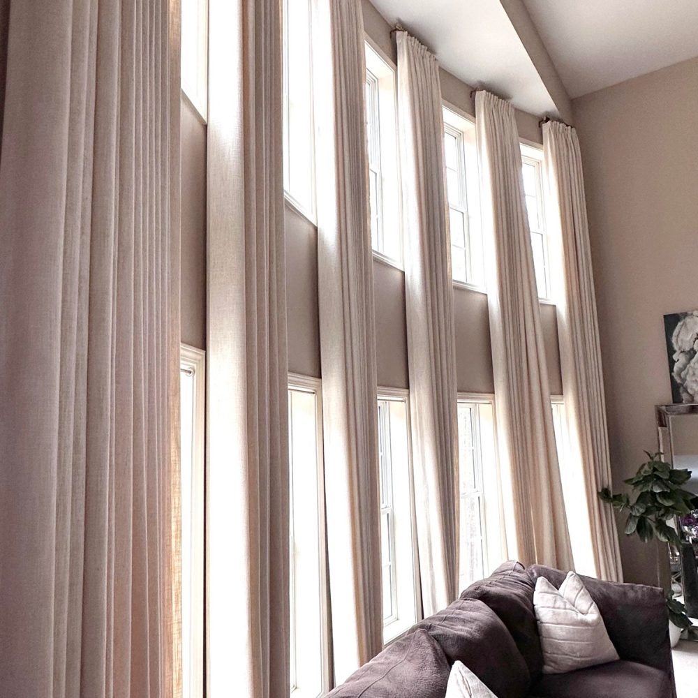 Sara Solid Linen Blend Curtains