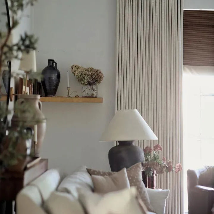 Sara Solid Linen Blend Curtains