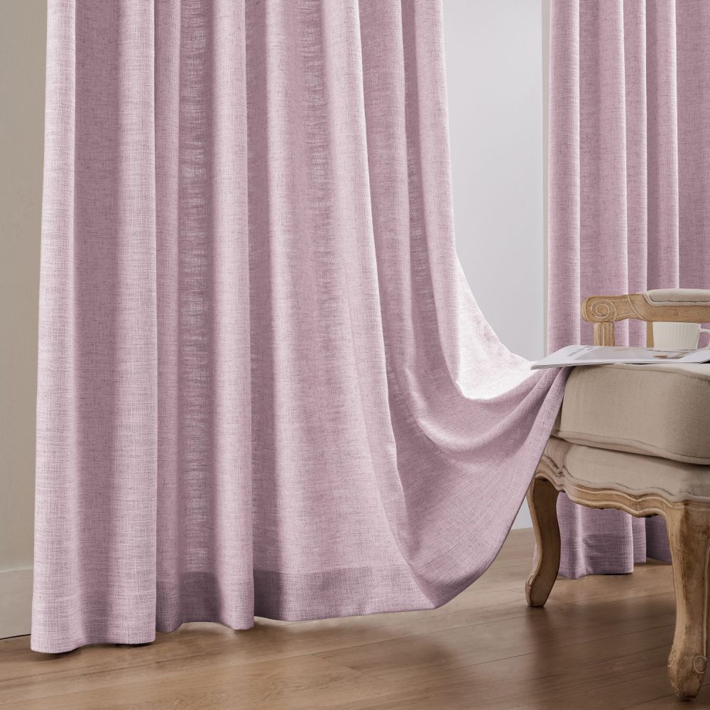 Sara Solid Linen Blend Curtains