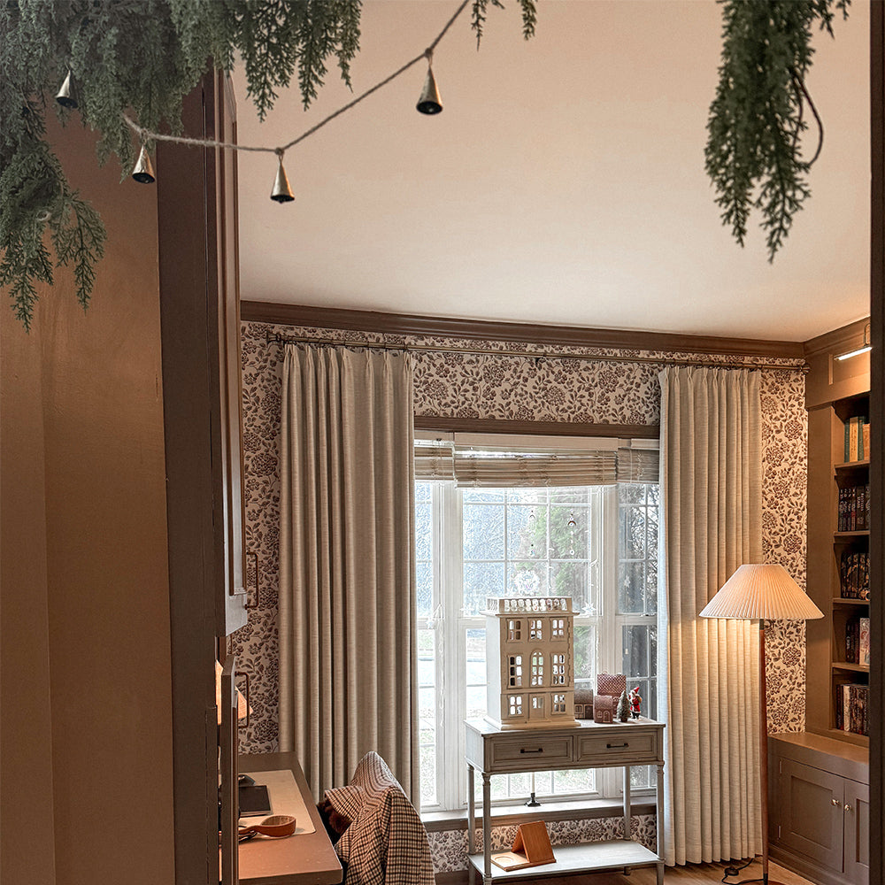 Sara Solid Linen Blend Curtains