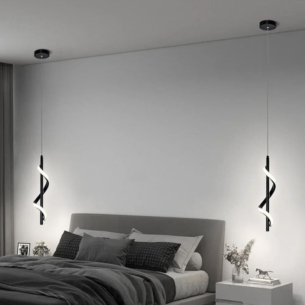 DecorBites™ Spiral Chandelier Modern Ceiling Lamp