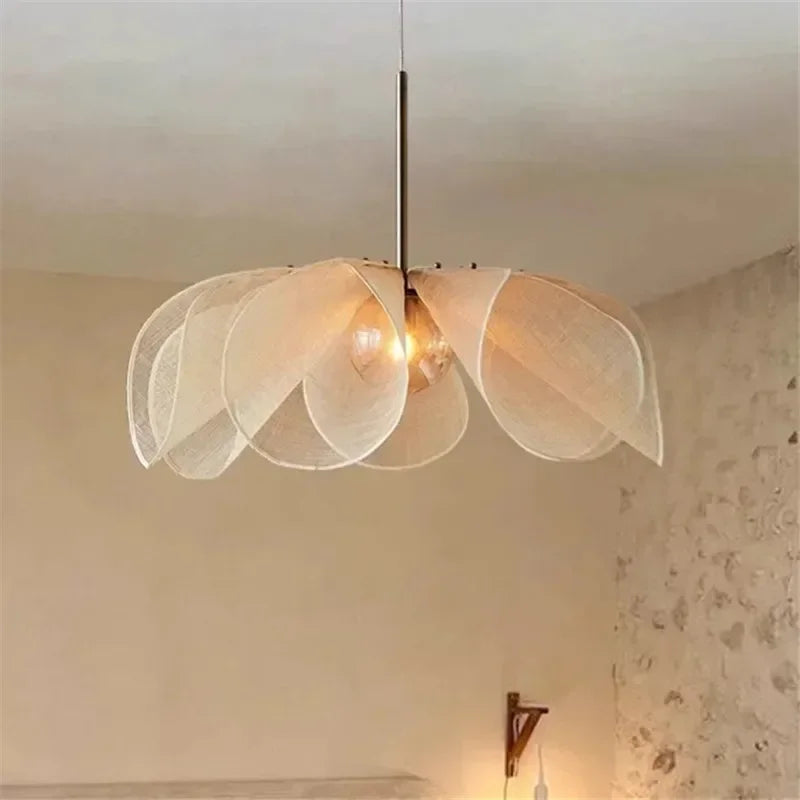DecorBites™ Fabric Pendant Lights Floral Design