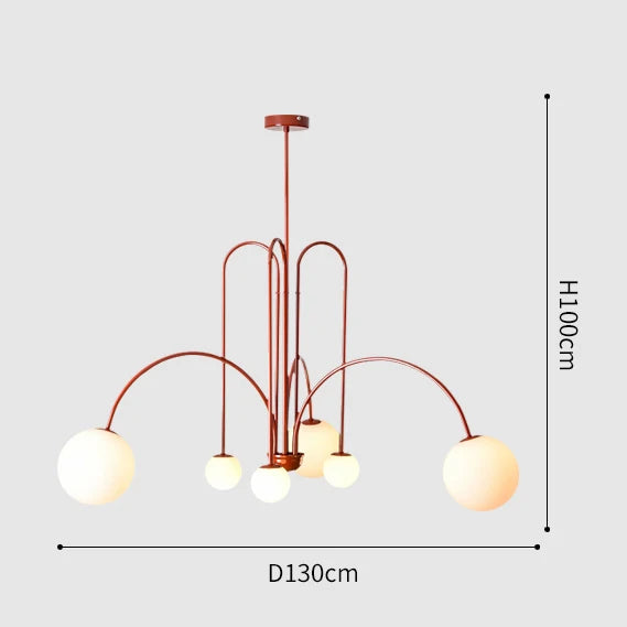 DecorBites™ LED Chandelier Glass Globe Lighting