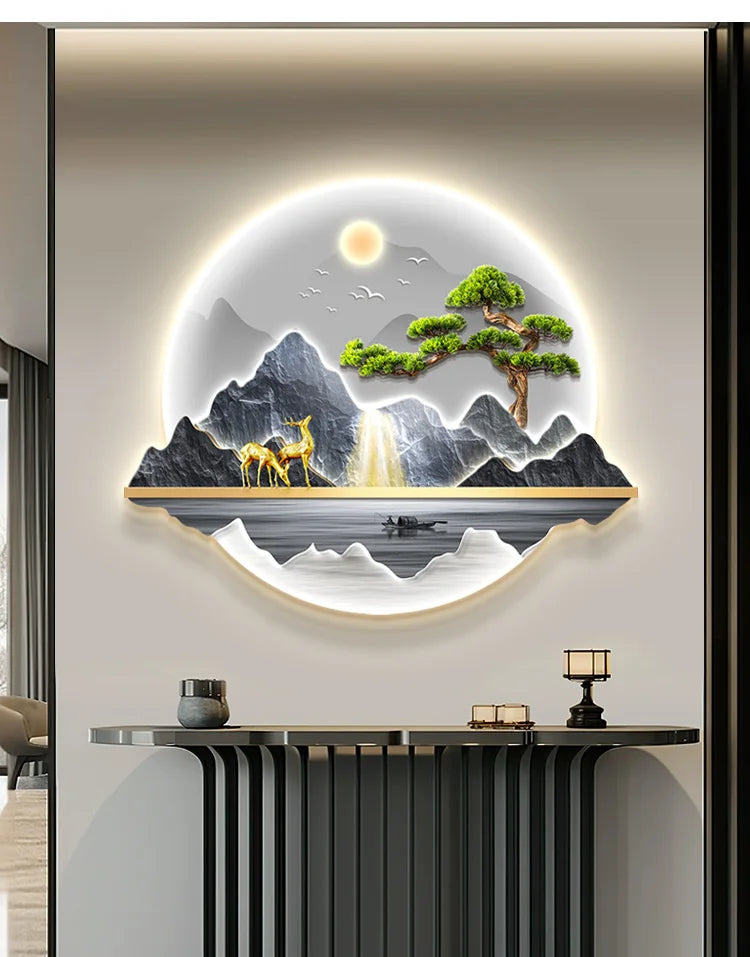 Dlight Decor Wealth Landscape Wall Lamp Mural