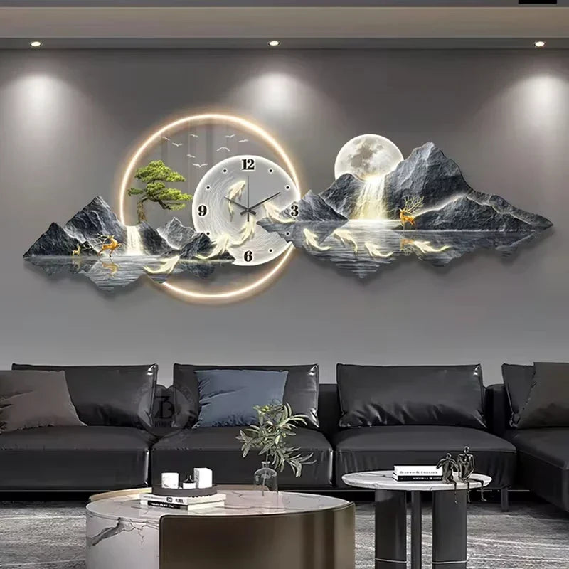 Dlight Decor Nordic Silent LED Wall Clock Light