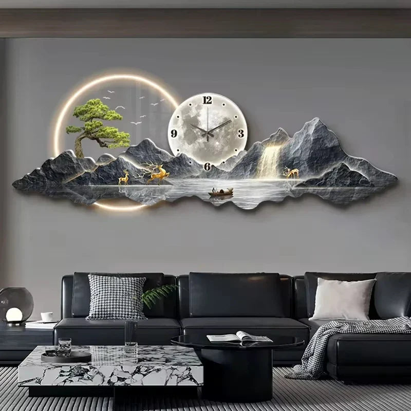 Dlight Decor Silent LED Wall Clock in Nordic Style