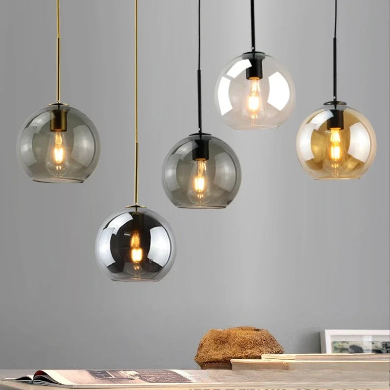 Glass Chandelier Dining Room Lighting