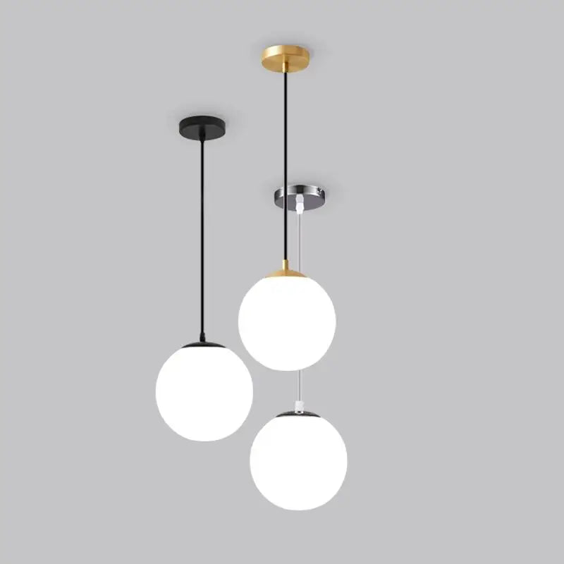 Glass Globe Pendant Lights Hanging Lamp