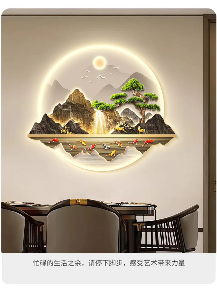 Dlight Decor Wealth Landscape Wall Lamp Mural