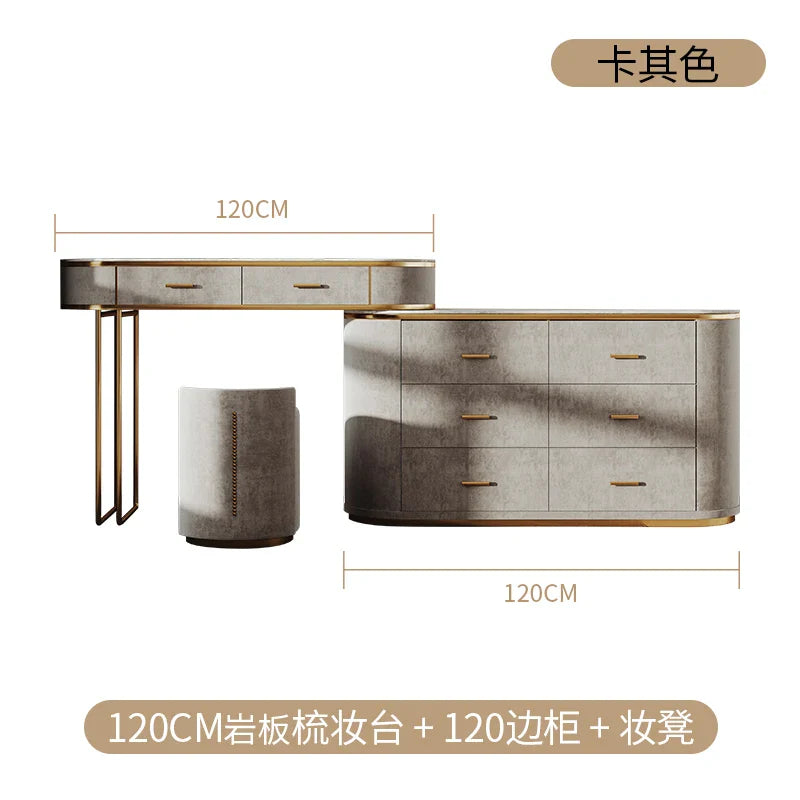 Girl Garden Vanity Table Bedroom Mirror Modern Bathroom Dressing Table Jewelry Organizer Mesa De Maquillaje Trendy Furniture