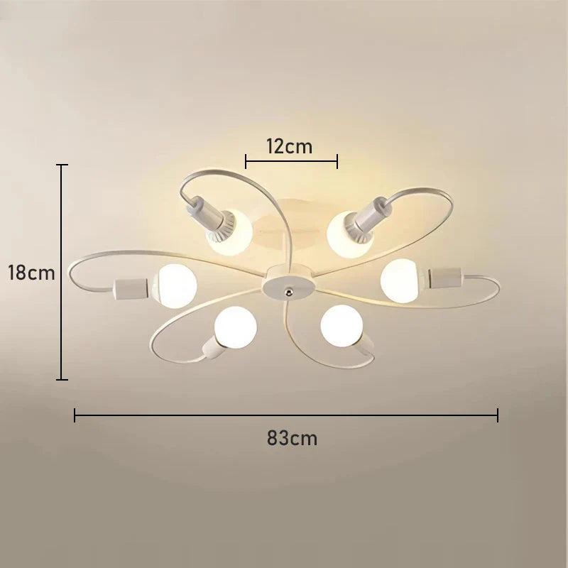 DecorBites™ E27 Chandelier Wrought Iron Lighting