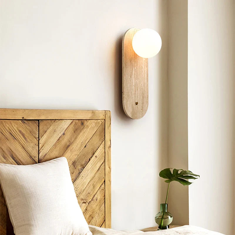 Wall Lamp Japanese Style Round