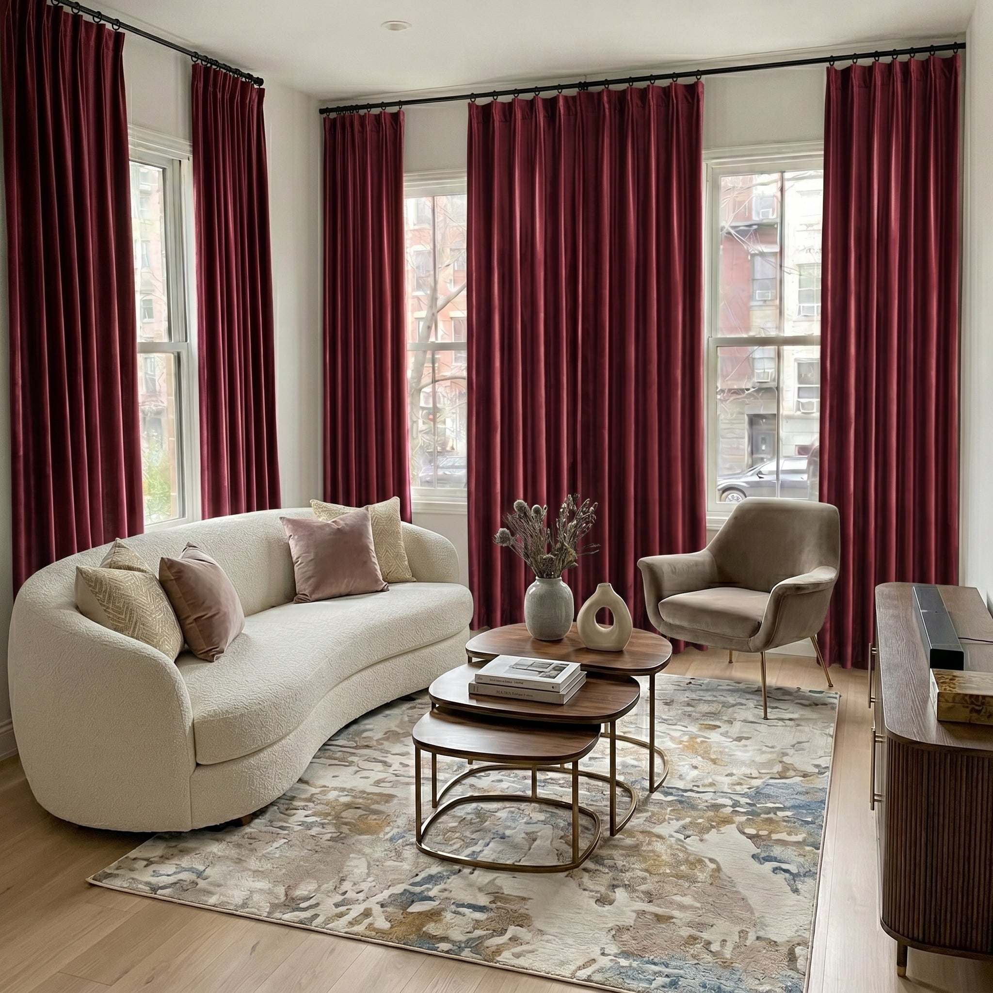 Scolace Glorious Velvet Thermal Curtains