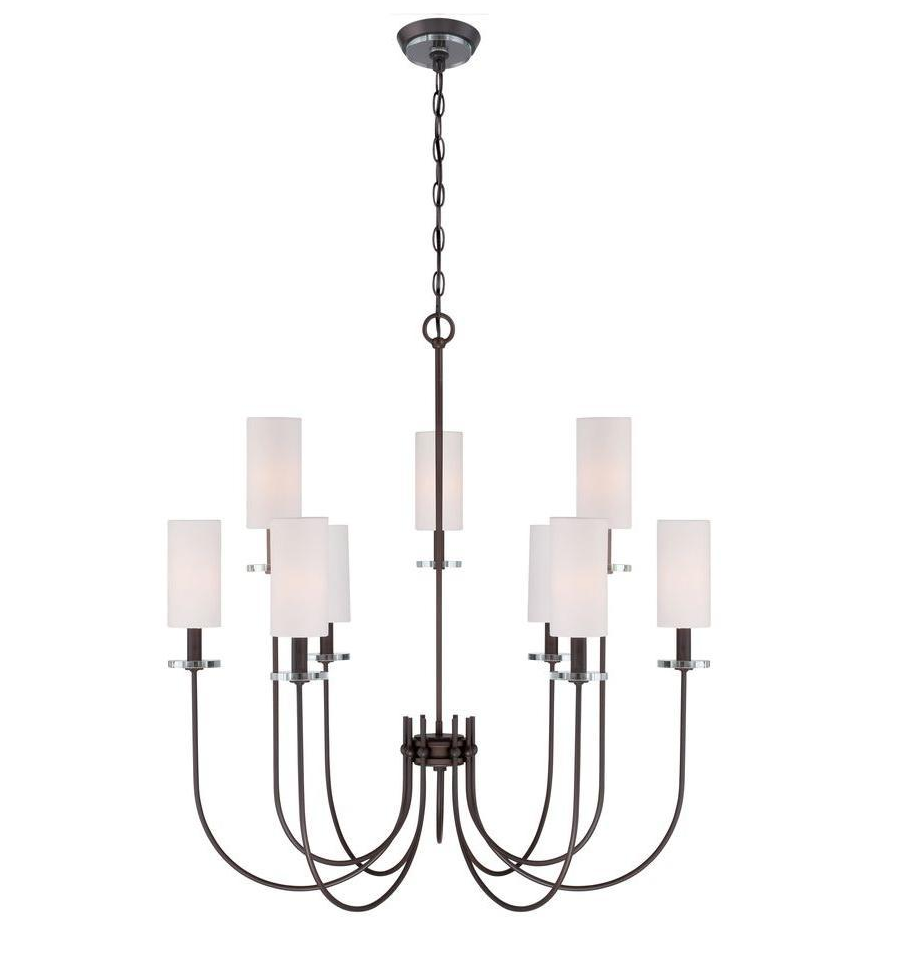 World Imports Monroe 9-Light Bronze Chandelier (WI973797)