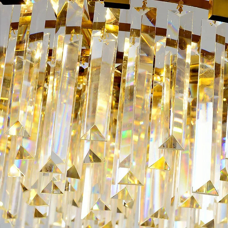 DecorBites™ Crystal Chandeliers Luxury LED Fixture