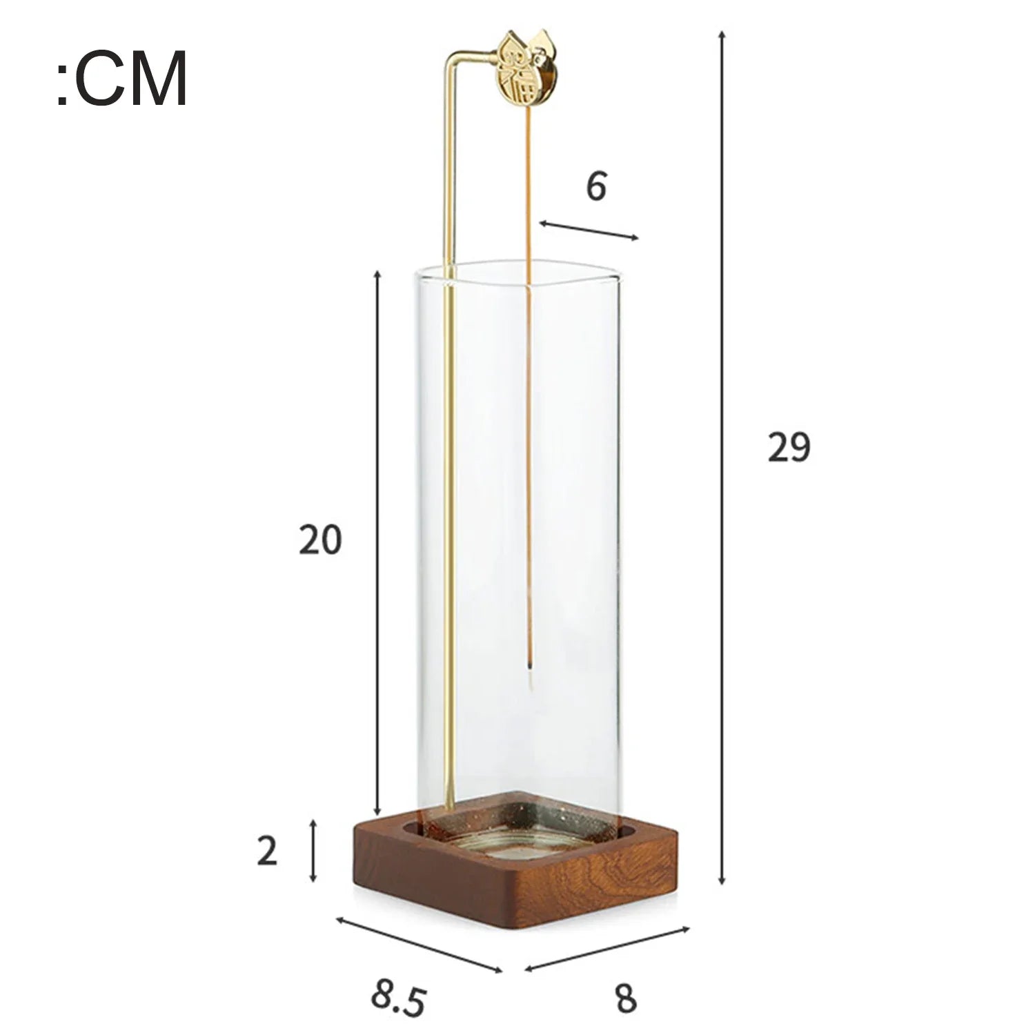 Glass Incense Holder Anti-Ash Flying Incense Stick Holder with Glass Ash Catcher Incense Burner for Yoga Home Decor