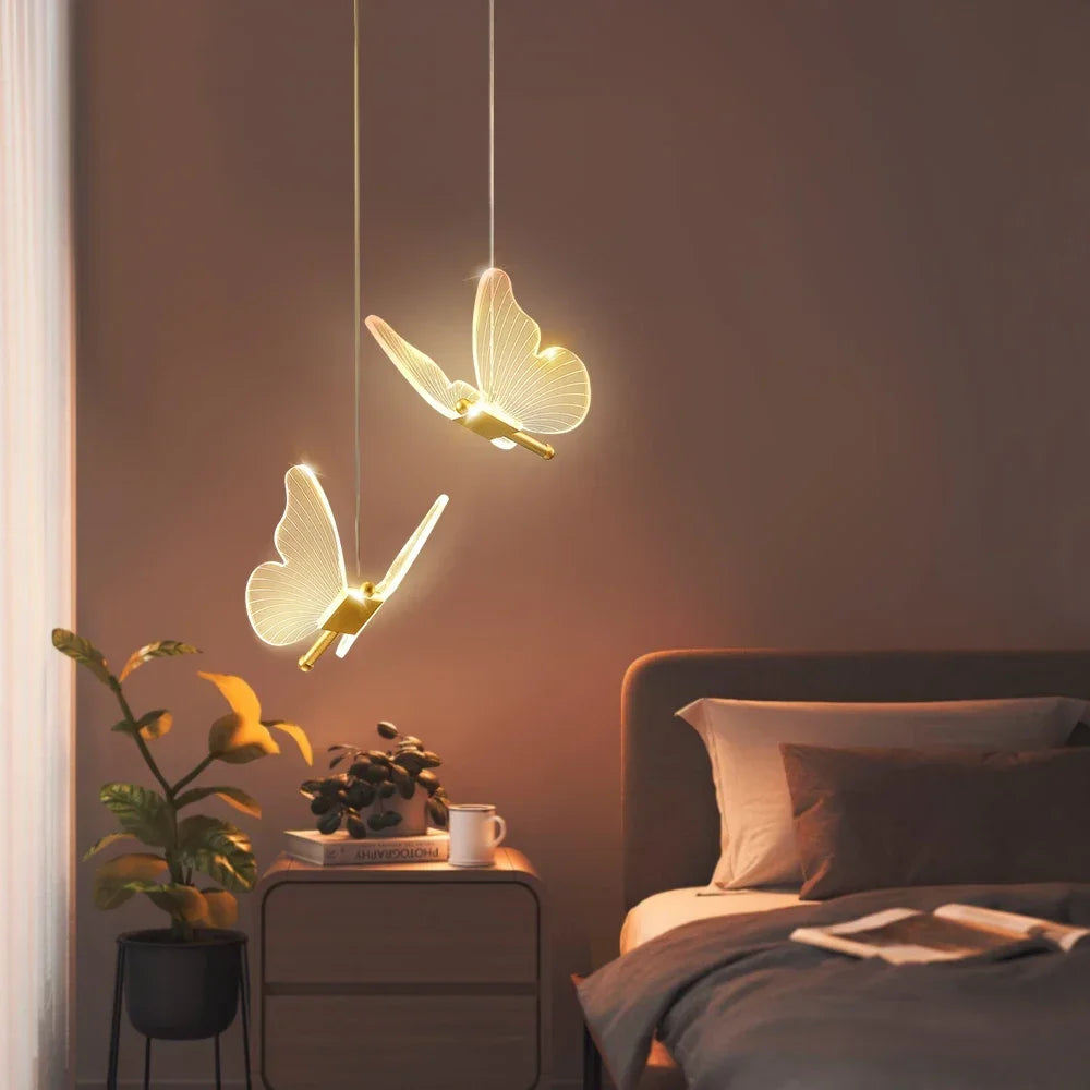 LED Butterfly Pendant Light Indoor