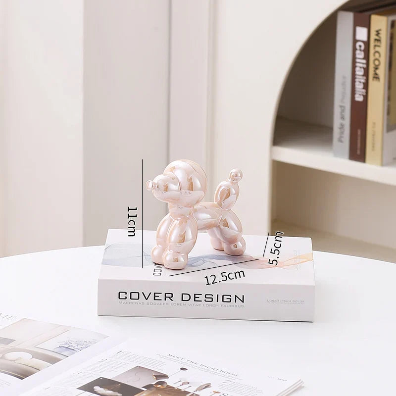 Ceramic Guest Dog Figurine Home Decor room Decoration Accessories Office Nordic Animal Decorative Sculptures  Figurines