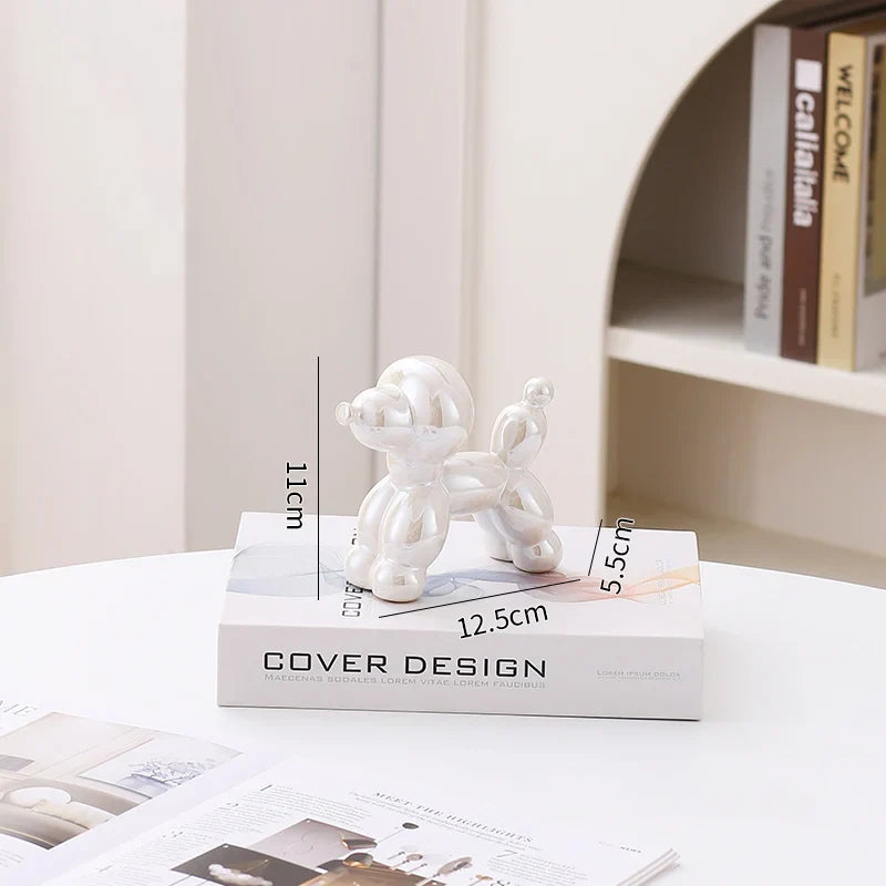 Ceramic Guest Dog Figurine Home Decor room Decoration Accessories Office Nordic Animal Decorative Sculptures  Figurines