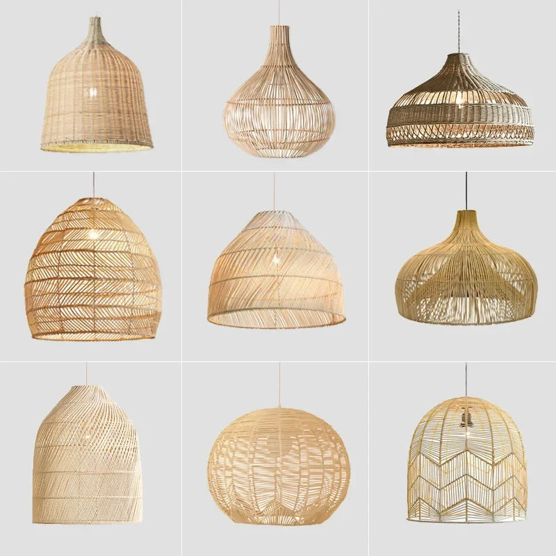 Rattan Pendant Lamp LED