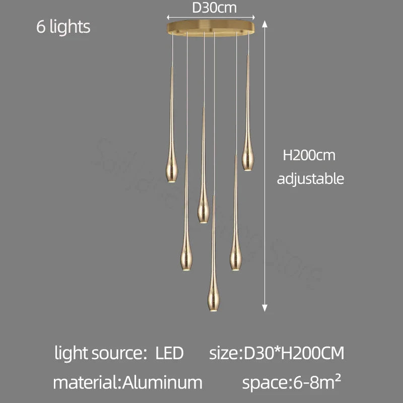DecorBites™ LED Chandelier Modern Living Room Lighting