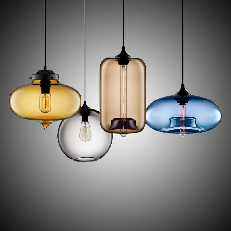 DecorBites™ Pendant Lights Multicolored Glass Decor