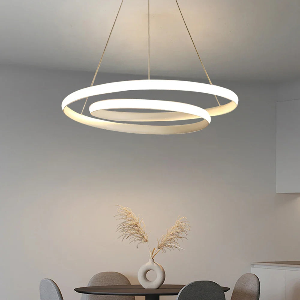 DecorBites™ LED Pendant Light Double-Ring Design