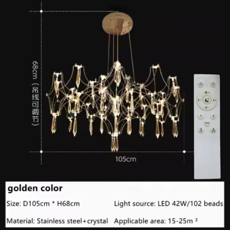 Crystal Chandelier LED Modern Lighting