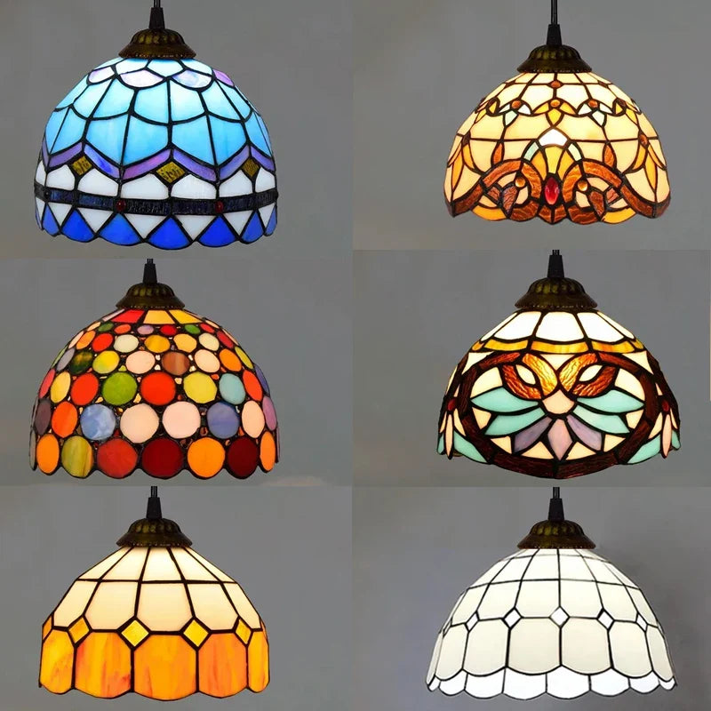 Stained Glass Pendant Lamp Fixture