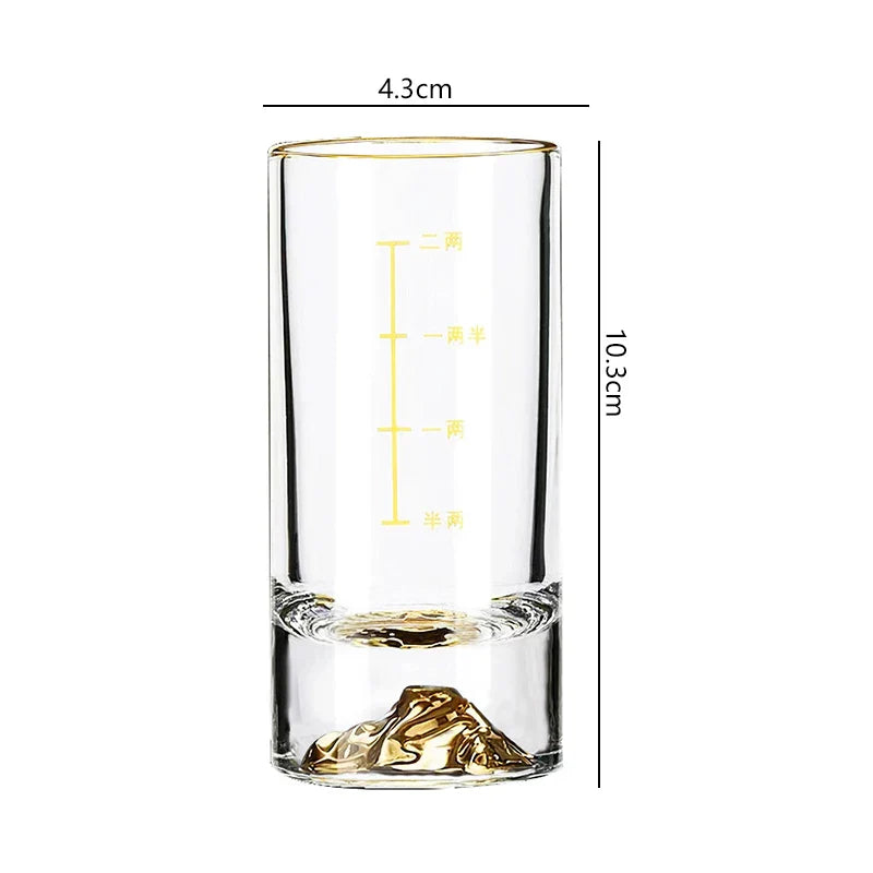 Dlight Decor Golden Line Brandy Glass Set 100ml x6