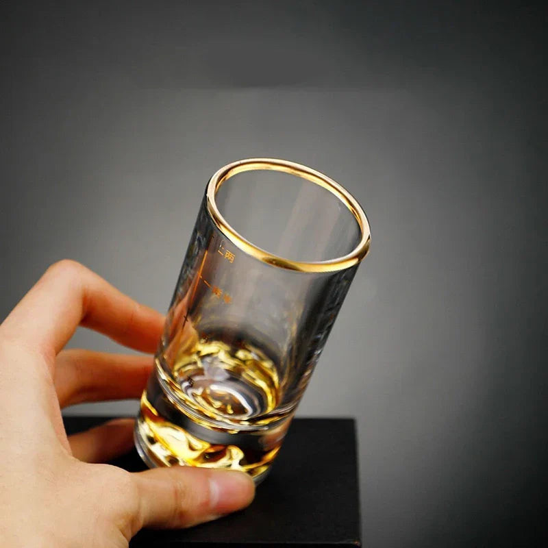 Dlight Decor Golden Line Brandy Glass Set 100ml x6