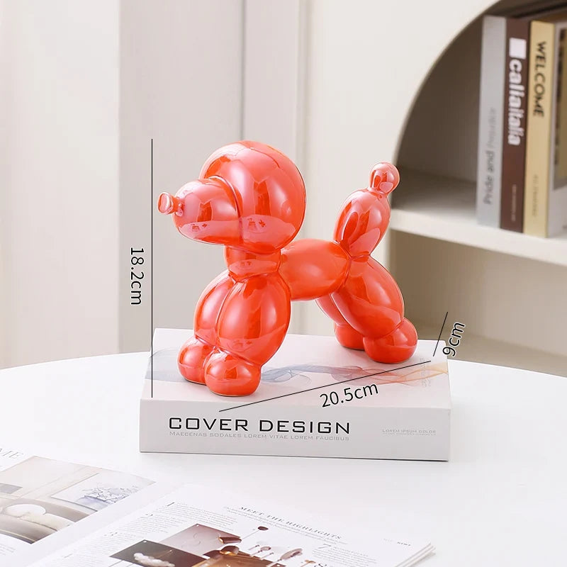 Ceramic Guest Dog Figurine Home Decor room Decoration Accessories Office Nordic Animal Decorative Sculptures  Figurines
