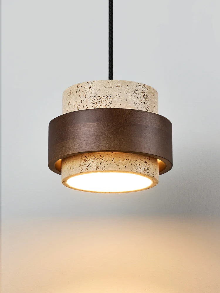 DecorBites™ Led Pendant Light Small Walnut