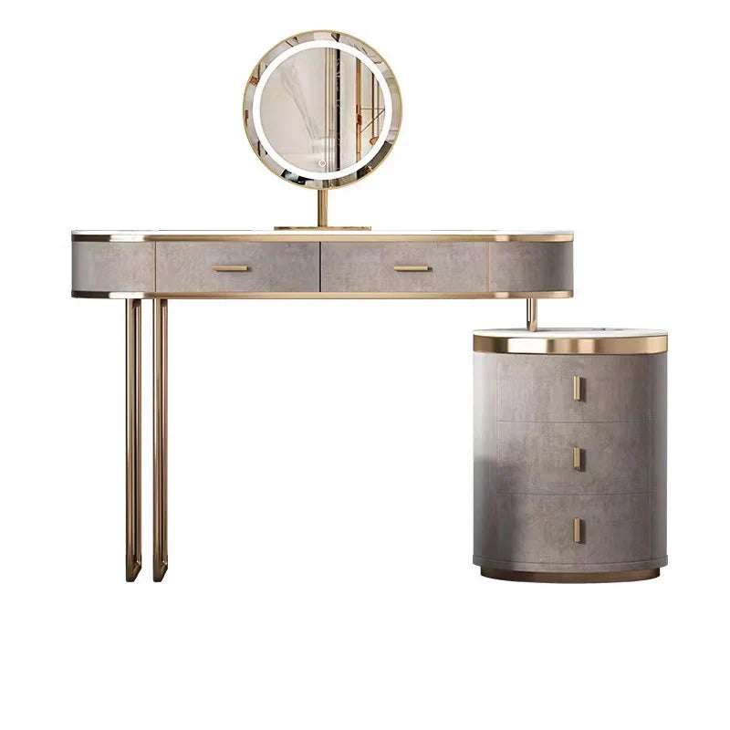 Girl Garden Vanity Table Bedroom Mirror Modern Bathroom Dressing Table Jewelry Organizer Mesa De Maquillaje Trendy Furniture