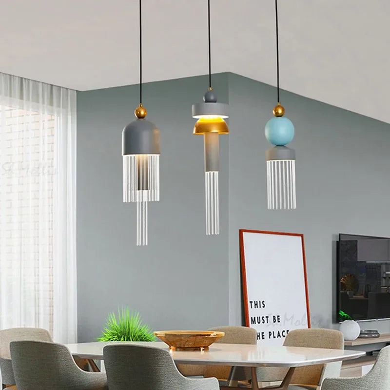 Pendant Lights Minimalist Iron Glass