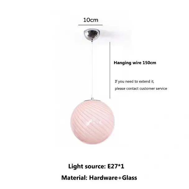 DecorBites™ Glass Pendant Light Colorful Bubble