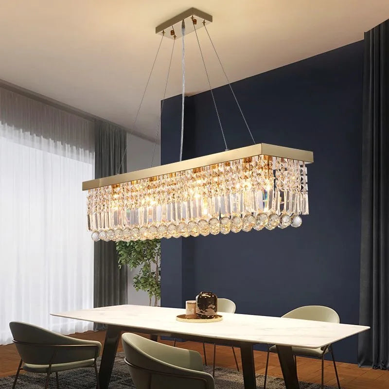 DecorBites™ LED Crystal Chandelier Modern Dining