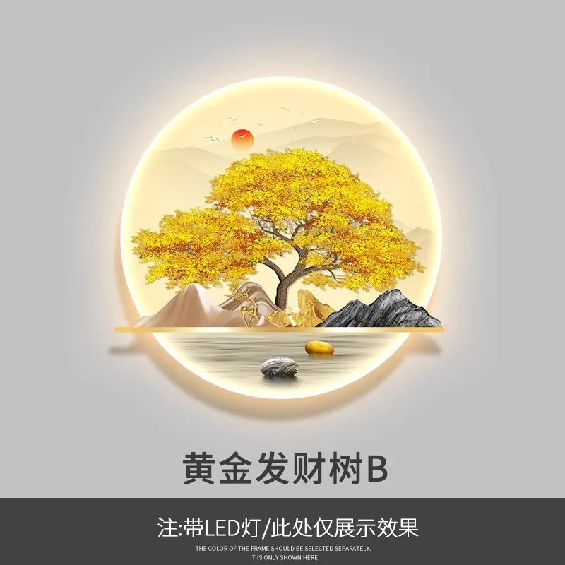 Dlight Decor Wealth Landscape Wall Lamp Mural