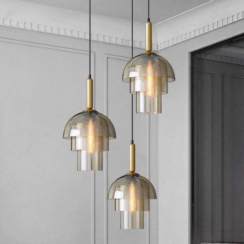 Chandelier Glass Vintage Pendant Lamp