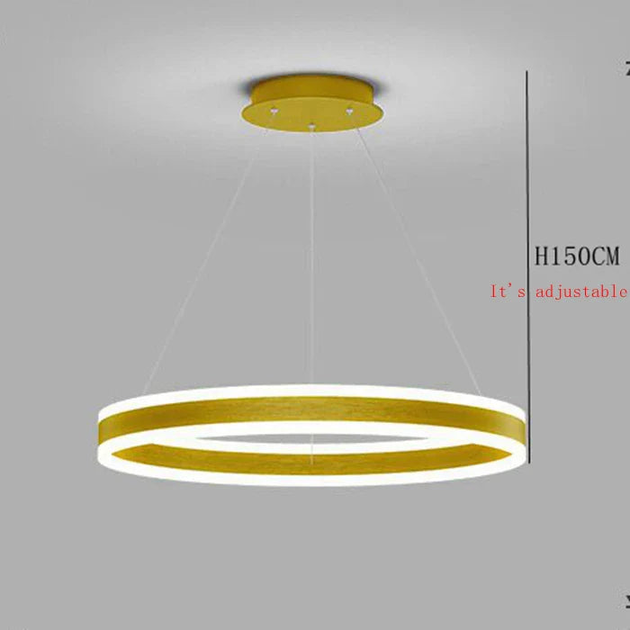 DecorBites™ LED Ring Chandelier Dimmable Fixture
