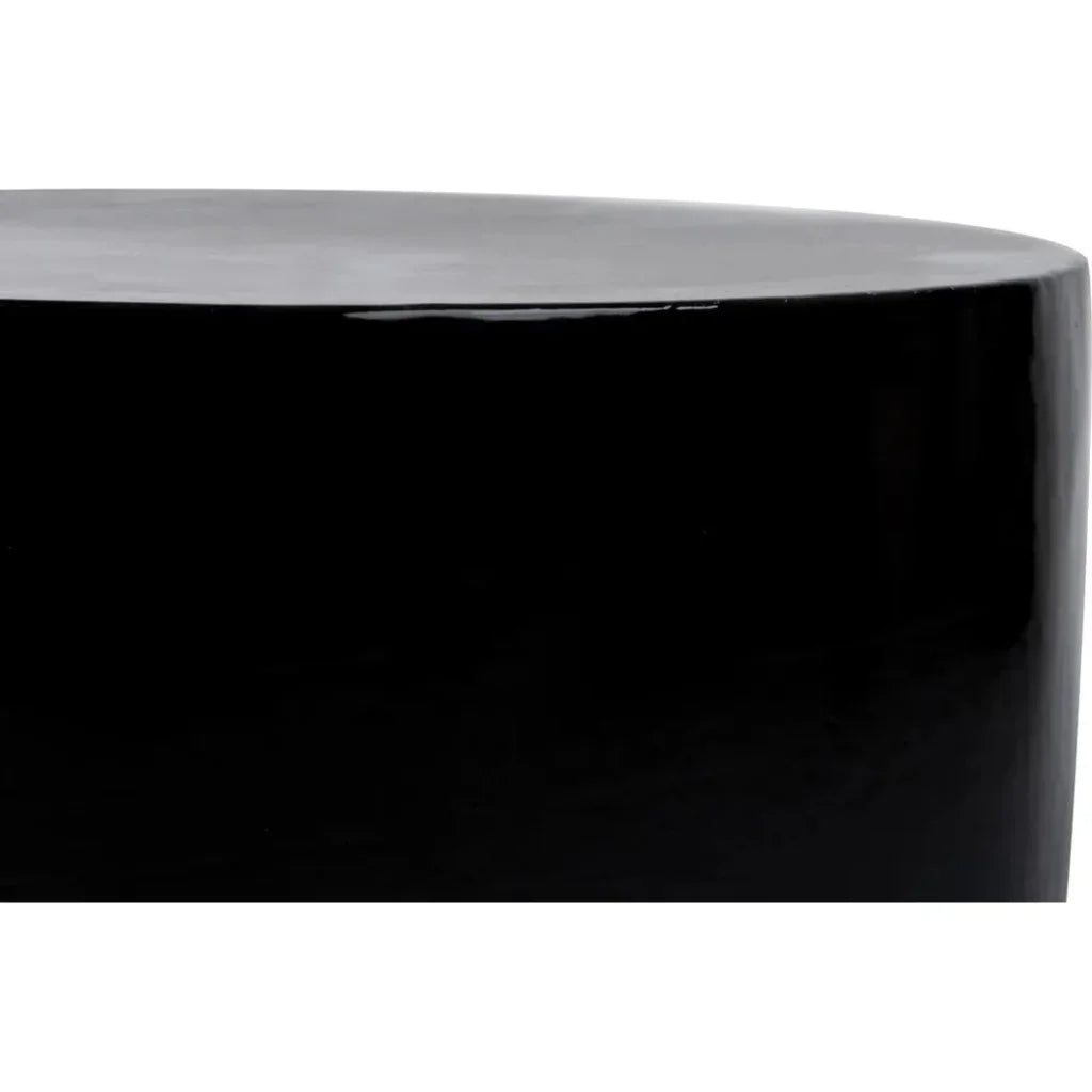 Serenity Grazed Side Table Black Outdoor Accent Table