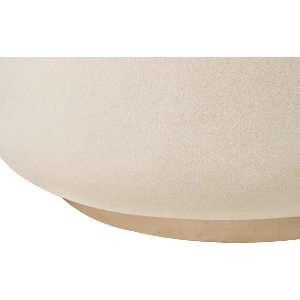 Serenity Grazed Side Table White Outdoor Accent Table